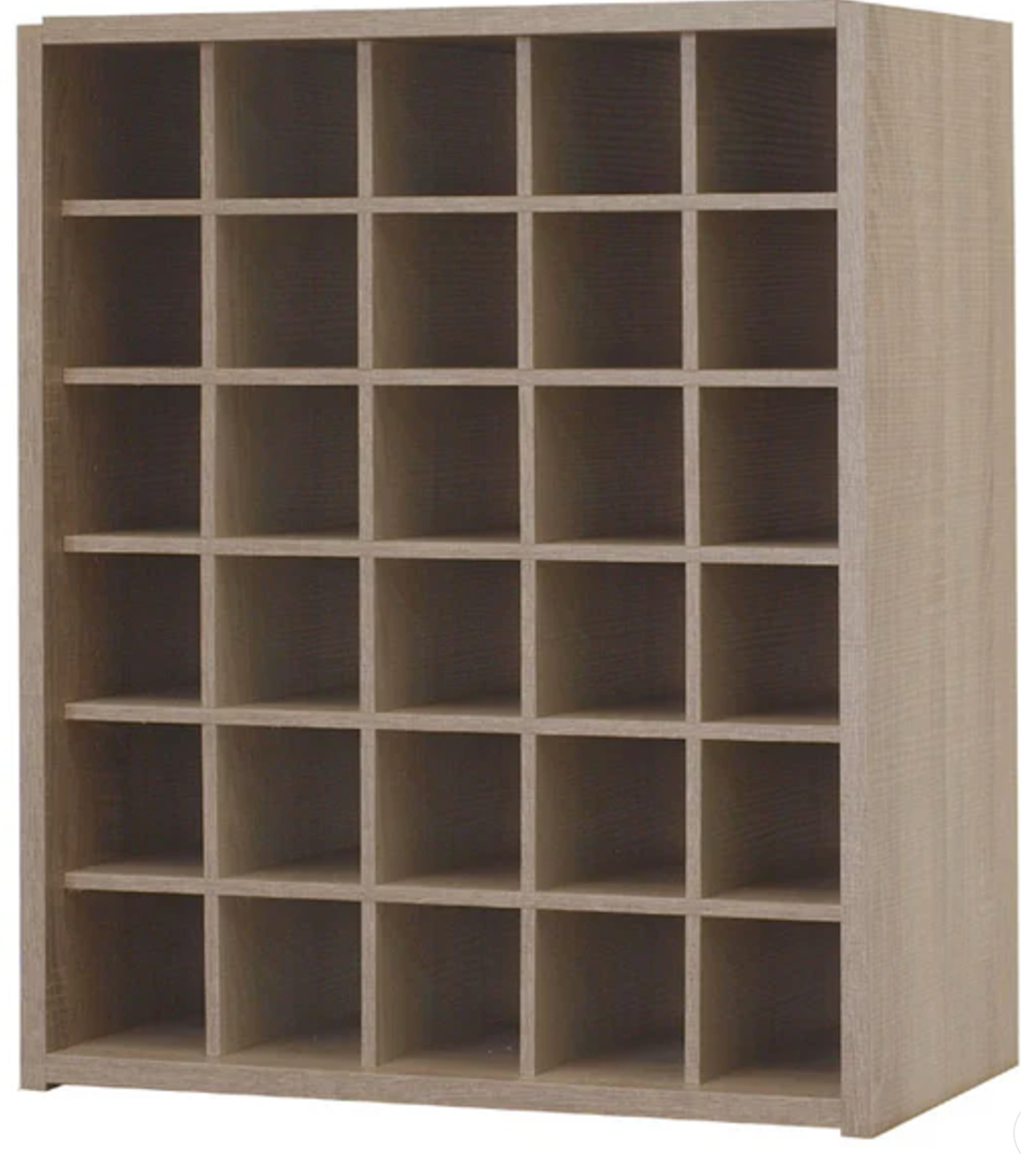 Malbec Self-Assembly Series - 30 Bottle Melamine Wine Rack Kit - Rustic Oak Effect