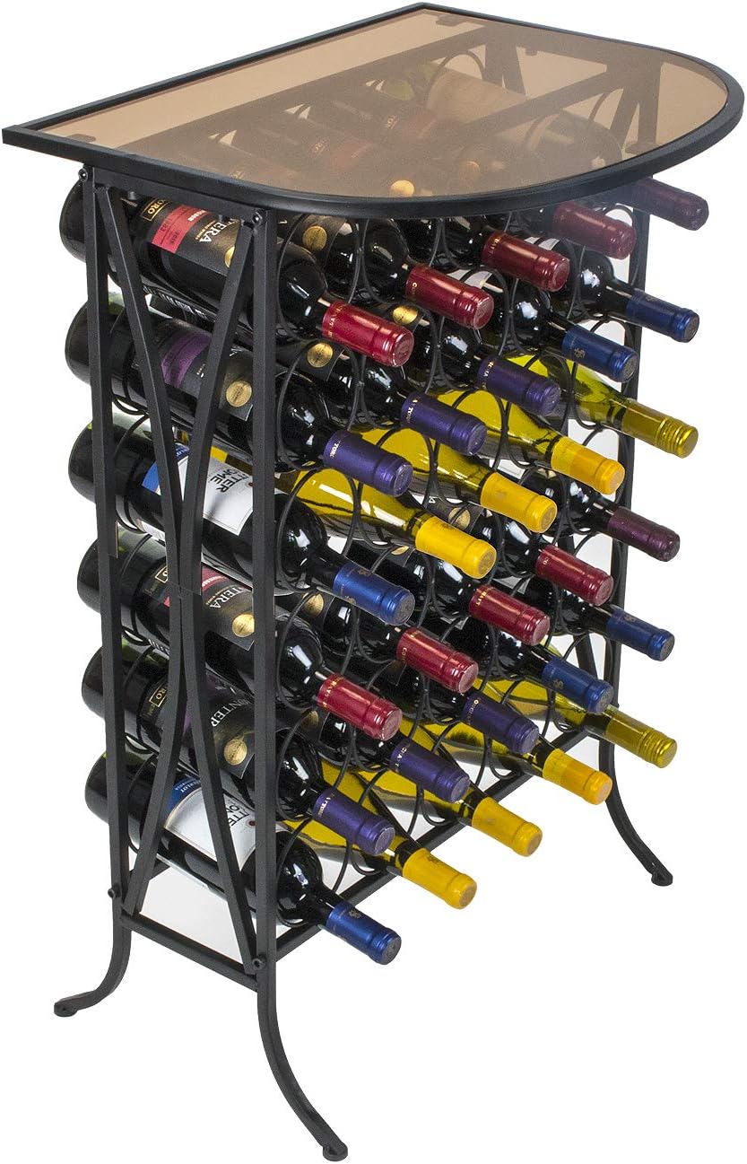 Elegant French Style Wine Rack to Compliment Any Space (Wine Stand - 30 Bottles)